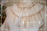 Sweet White Lolita Blouse Vintage Sheer Long Sleeve Chiffon Shirt for Women