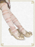 Gothic Lolita Stockings ~ Striped Thigh High Long Stockings