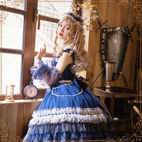 Starry Night ~ Elegant Classic Long Dress Royal Lolita JSK Dress