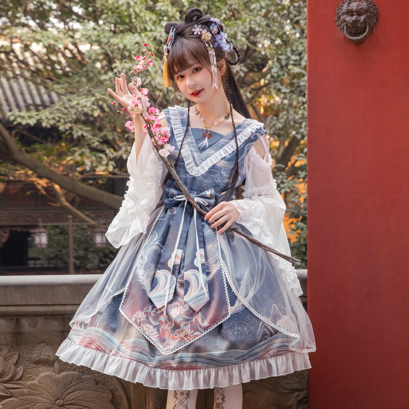 Lumignon original ♥ LL hooded long dress【ブラック】 | Lumignon