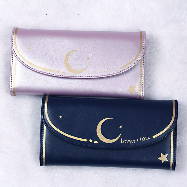 Moon & Star ~ Sweet Printed Lolita Purse Women's Wallet Christmas Gift by Lovelylota