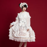 Reunion World ~ Sweet Long Sleeve Lolita Midi Dress by OCELOT