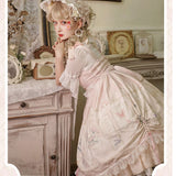 Flowers Museum ~ Sweet Printed Lolita JSK Dress Elegant Party Dress