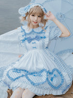 Alice Rabbit ~ Sweet Plaid Dress Lolita Casual Dress by Yomi