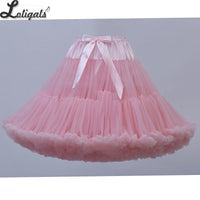 Soft Adult Women's Tutu Skirt 55cm Lolita Petticoat Ballet Party Dance Skirt