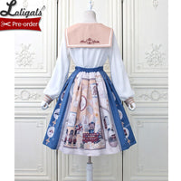 Days in London ~ Sailor Collar Long Sleeve Lolita Blouse by Alice Girl ~ Pre-order