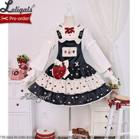 Strawberry & Rabbit ~ Sweet Lolita Salopette Dress by Alice Girl ~ Pre-order