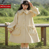 Pre-order Lolita Coat ~ Good Girl ~ Sweet Single Breasted Long Winter Coat by Alice Girl