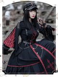 Military Officer ~ Gothic Military Uniform Vintage Long Sleeve Lolita Dress Full Set