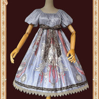 Ring Bells Far Away ~ Sweet High Waist Lolita OP Dress by Infanta
