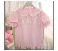 Pre-order ~ Sweet Milk ~ Short Sleeve Lolita Blouse by Alice Girl