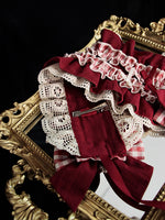 Pre-order ~ Cherry & Rabbit ~ Sweet Ruffled Lolita Headpiece by Alice Girl