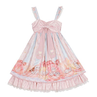 Doggies & Doughnuts ~ Sweet Lolita JSK Dress Midi Party Dress