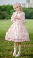 Pasture Story ~ Sweet Printed Casual Dress Long Sleeve Lolita Dress