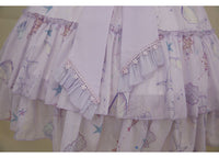 Star Fish & Shells ~ Sweet Printed Lolita JSK Dress Sleeveless Midi Party Dress