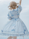 Alice Rabbit ~ Sweet Plaid Dress Lolita Casual Dress by Yomi
