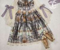 Dusk of the Gods ~ Vintage Printed Lolita JSK Dress by Miss Point ~ Custom Tailored