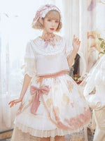 Crystal Sugar & Cat  ~ Sweet Lolita Skirt & Short Sleeve Blouse Set by Yomi