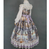 Dusk of the Gods ~ Retro Style Lolita Ruffled Open Front Long Sleeve Dress by Miss Point ~ Custom Tailored