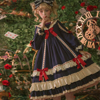 Miss Betty ~ Vintage High Waisted Lolita Dress Sailor Collar Party Dress