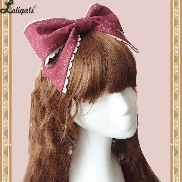 Holly School ~ Sweet Lolita Bow Hairband by Infanta