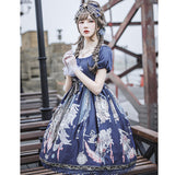 Ring Bells Far Away ~ Sweet High Waist Lolita OP Dress by Infanta