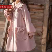 Pre-order Lolita Coat ~ Good Girl ~ Sweet Single Breasted Long Winter Coat by Alice Girl