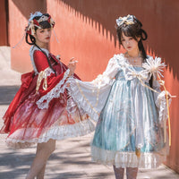 Lonely Crane ~ Vintage Han Style Lolita OP Dress