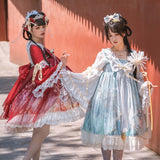 Lonely Crane ~ Vintage Han Style Lolita OP Dress