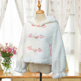 Fluffy Rabbit Ear JK Coat Short Cute Women's Jacket