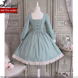 Pre-order ~ Rose Poem ~ Elegant Embroidered Long Sleeve Lolita Dress by Alice Girl