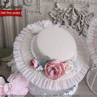 Pre-order ~ Rose Poem ~ Sweet Mini Hat Lolita Bonnet by Alice Girl