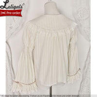 Pre-order ~ Sheep & Bear ~ Long Sleeve Peter Pan Collar Lolita Blouse by Alice Girl
