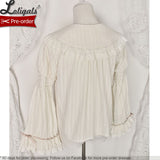 Pre-order ~ Sheep & Bear ~ Long Sleeve Peter Pan Collar Lolita Blouse by Alice Girl