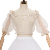 The Night Song ~ Elegant Lolita Wedding Dress Printed JSK Dress by YLF