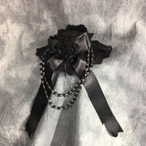 Gothic Mini Top Hat Black Fascinator Headpiece for Halloween