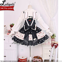 Strawberry & Rabbit ~ Sweet Lolita Salopette Dress by Alice Girl ~ Pre-order