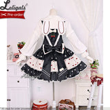 Strawberry & Rabbit ~ Sweet Lolita Salopette Dress by Alice Girl ~ Pre-order