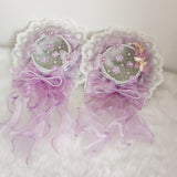 Sweet Mini Net Top Hat Lace Fascinator Hair Clip with Bow