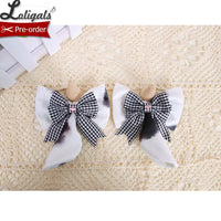 Pre-order ~ Sweet Milk ~ Lolita Bow Hair Clips by Alice Girl
