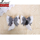 Pre-order ~ Sweet Milk ~ Lolita Bow Hair Clips by Alice Girl
