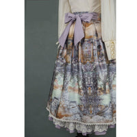 Dusk of the Gods ~ Elegant Printed Lolita Long Skirt by Miss Point ~ Custom Tailored