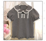 Pre-order ~ Sweet Milk ~ Short Sleeve Lolita Blouse by Alice Girl