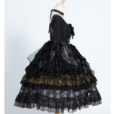 Luxury Chandelier ~ Gothic Long Sleeve Lolita OP Dress by OCELOT
