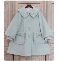 Pre-order Lolita Coat ~ Good Girl ~ Sweet Single Breasted Long Winter Coat by Alice Girl