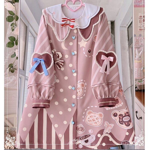 Bear's Afternoon Tea ~ Sweet Lolita Coat Single Breasted Jacket by Yomi
