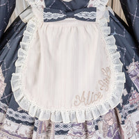Lady's Room ~ Embroidered Lolita Apron by Alice Girl ~ Pre-order