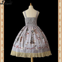 Broken Doll ~ Gothic Printed Lolita JSK Dress by Infanta