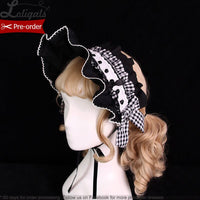 Pre-order ~ Margaery's Afternoon Tea ~ Classic Plaid Lolita Bonnet by Alice Girl