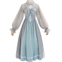 The Sea & Forest ~ Elegant Empire Waist Chiffon Dress Classic Long Lolita Dress